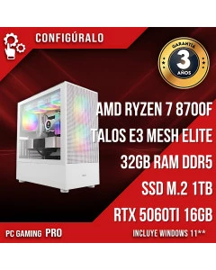 PC Gaming AMD Ryzen 7 8700F - RTX 5060ti 16gb - Pantora