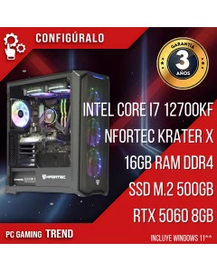 PC Gaming Intel Core I7 12700KF - RTX 5060 8gb - Raada