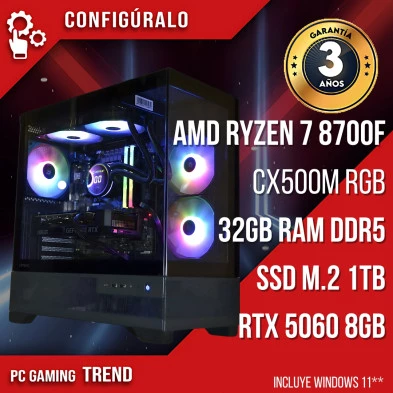 TrendingPC AMD Ryzen 7 8700F - RTX 5060 8gb Ilum