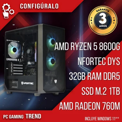 PC Gaming AMD Ryzen 5 8600g - AMD Radeon™ 760M- Kaddak