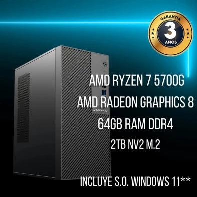PC de Sobremesa - AMD Ryzen 7 5700g - Xendek