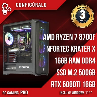 PC Gaming AMD Ryzen 7 8700F - RTX 5060ti 16gb - Toprawa