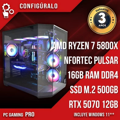 PC Gaming AMD Ryzen 7 5800X - RTX 5070 12gb - Ithor