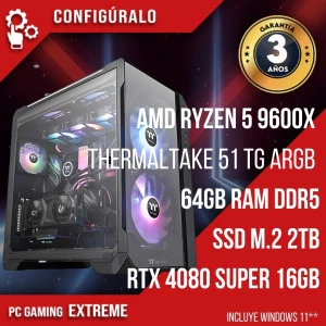 PC Gaming AMD Ryzen 5 9600X - RTX 4080 SUPER 16g Trandosha