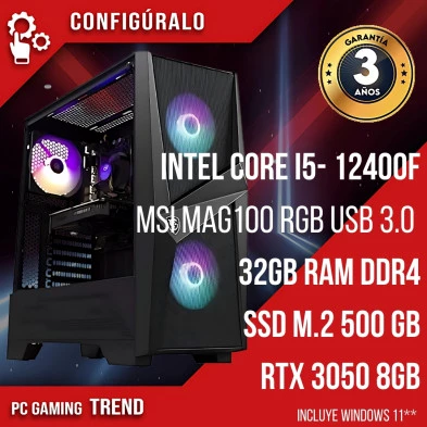 PC Gaming Intel Core I5 12400F - NVIDIA RTX 3050 8gb Balnab