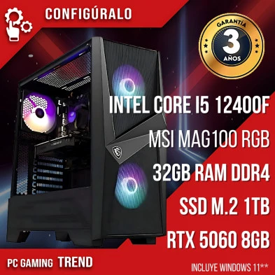 PC Gaming Intel Core I5 12400F - NVIDIA RTX 5060 8gb Agaris