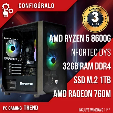 PC Gaming AMD Ryzen 5 8600g - AMD Radeon™ 760M- Kaddak