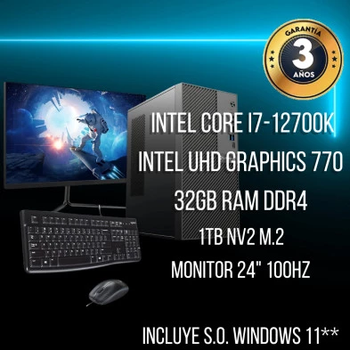 Pack Gaming - Intel Core i7-12700K – UHD Graphics 770 Kowak