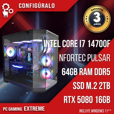 PC Gaming Intel Core I7 14700F - RTX 5080 16gb - Basteel