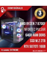 PC Gaming AMD Ryzen 7 8700F - RTX 5070ti 16gb - Xirl