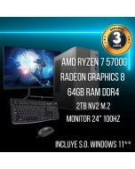 Pack Gaming - AMD Ryzen 7 5700G - Radeon Graphics 8  - Montross