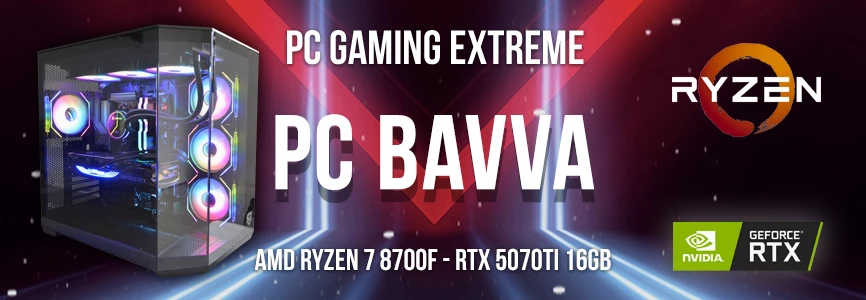PC Gaming AMD Ryzen 7 8700F - RTX 5070ti 16gb Bavva