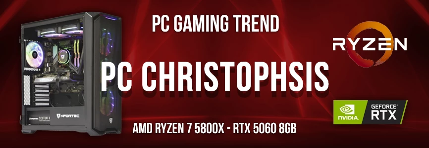 PC Gaming AMD Ryzen 7 5800X - RTX 5060 8gb - Christophsis
