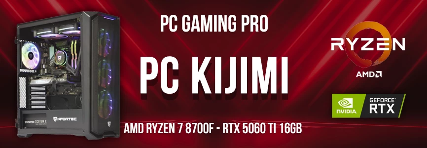 PC Gaming AMD Ryzen 7 8700F - RTX 5060 TI 16gb Kijimi