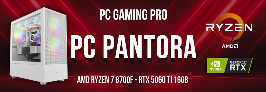 PC Gaming AMD Ryzen 7 8700F - RTX 5060ti 16gb Pantora