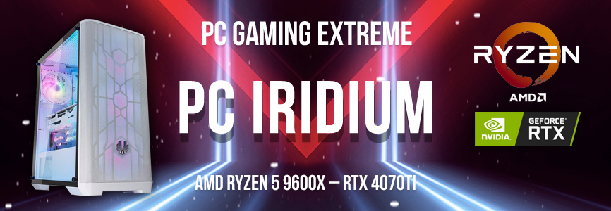 PC Gaming Iridium AMD Ryzen 5 7600X BOX – RTX 4070Ti